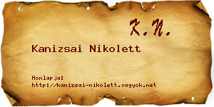 Kanizsai Nikolett névjegykártya